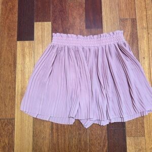 ZARA | Pink blush pleated skort size large fits med